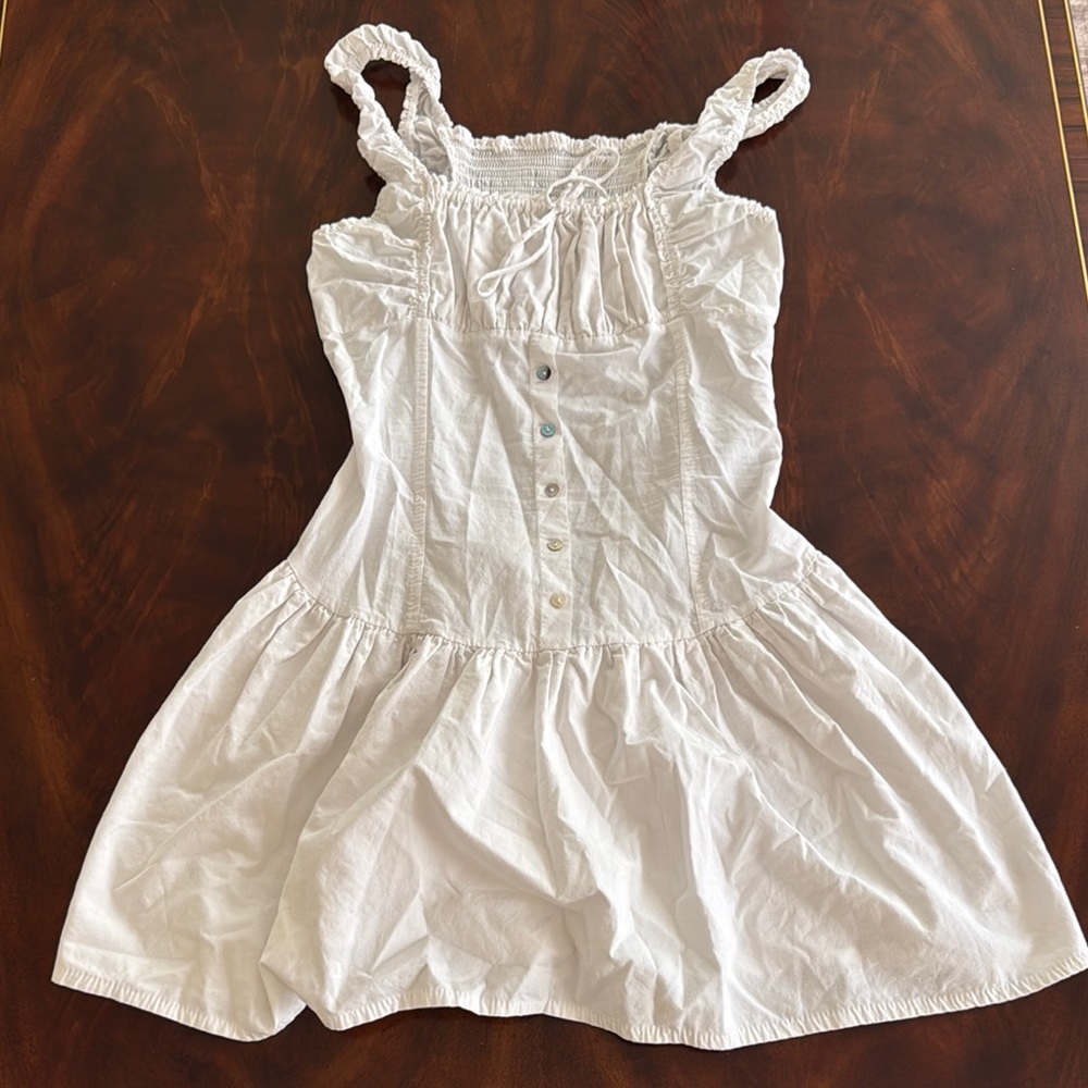 White Ruffled Mini Dress (Inspired by the Frankie’s Bikinis Christa Dress)